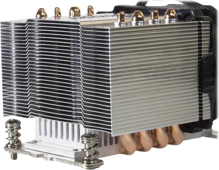 Dynatron A-24 CPU-Kühler AM4 60 mm Schwarz, Silber