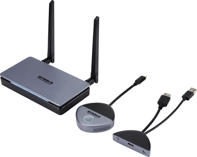 SpeaKa Professional SP-TR-500 USB-C Funkübertragung Set 30 m 5 GHz 2.4 GHz 1920 x 1080 Pixel Sichere (SP-13382652)