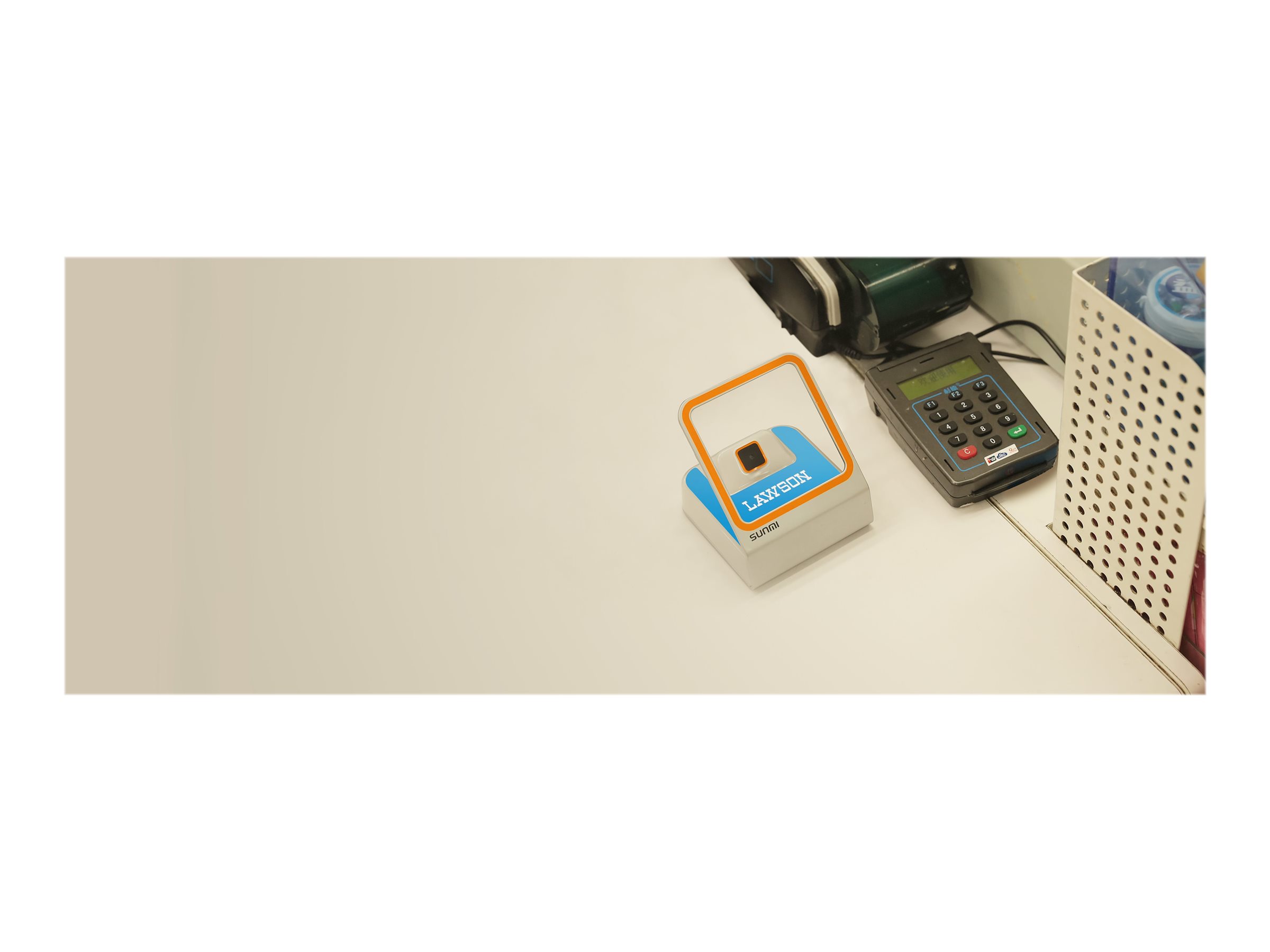 SUNMI Blink 2D-Barcode-Scanner stationär USB Orange/Weiß