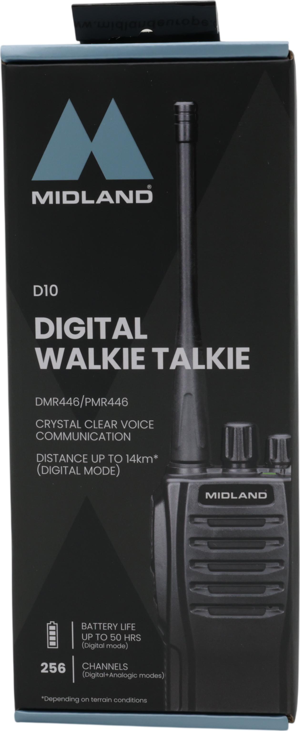 Midland D10 Digitales DMR446 Funkgerät (8011869206504)