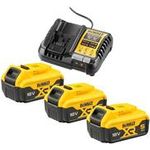 DeWALT DCB1104P3-QW. Produkttyp: Batterie- & Ladegerät-Set, Akku-/Batterietechnologie: Lithium-Ion (Li-Ion), Batteriekapazität: 5 Ah (DCB1104P3-QW)