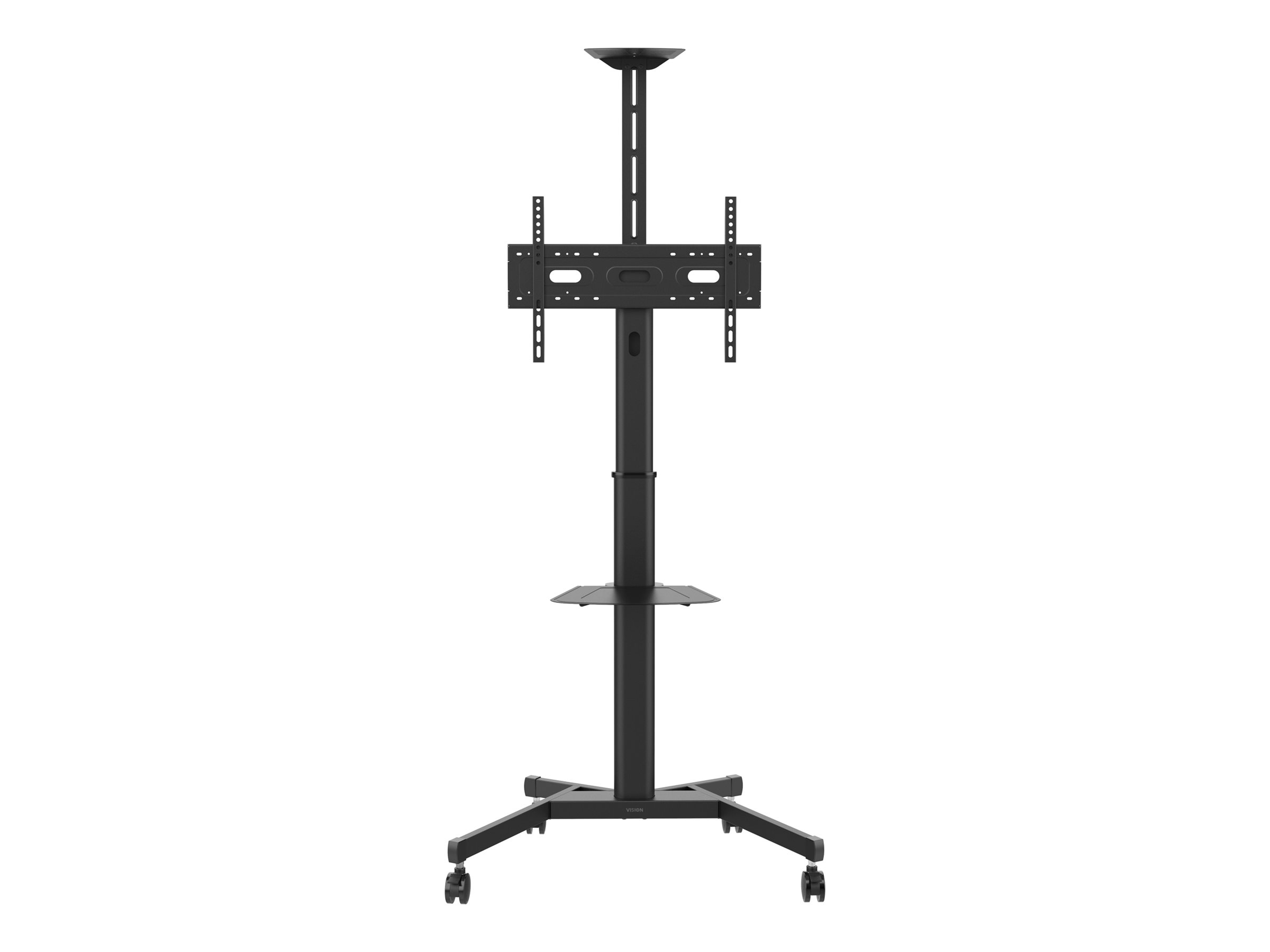 Vision VFM-F19 Displaywagen 31"–80" 130 kg Stahl Sandgestrahlt Schwarz