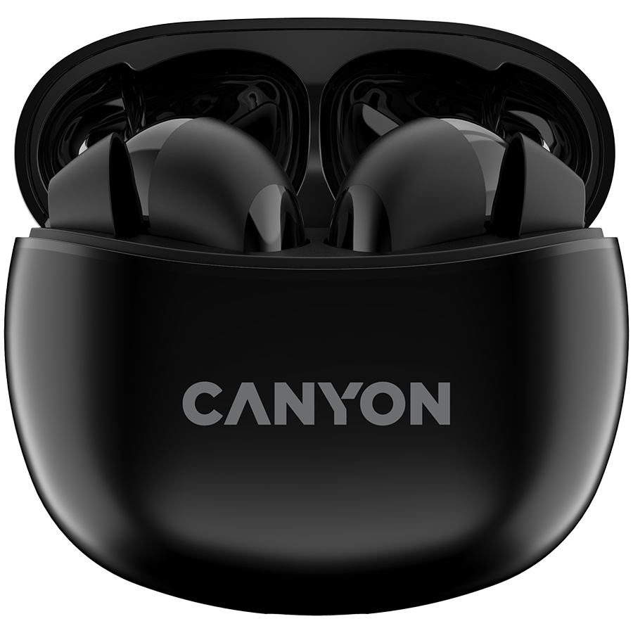 Canyon CNS-TWS5B Kopfhörer & Headset Kabellos im Ohr Anrufe/Musik/Sport/Alltag USB Typ-C Bluetooth Schwarz (CNS-TWS5B)