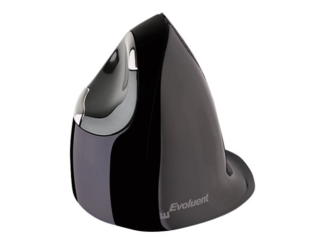 Evoluent VerticalMouse D Medium Ergonomische Vertikalmaus Laser 6 Tasten Kabelgebunden USB Schwarz, Grau