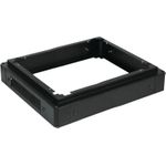 Lanview RAP130BL. Produktfarbe: Schwarz. Breite: 556 mm, Tiefe: 556 mm, Höhe: 100 mm. Paketgewicht: 10 kg. Abmessungen (BxTxH): 770 x 970 x 100 mm, Statische Belastung: 1000 Kg (RAP130BL)