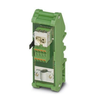 Phoenix Contact Patchpanel Cat.5e FL-PP-RJ45 Hutschienenmontage Grün