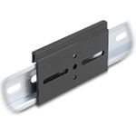 Delock Aluminium Montageclip für Hutschiene 80,0 x 47,8 mm schwarz (67147)