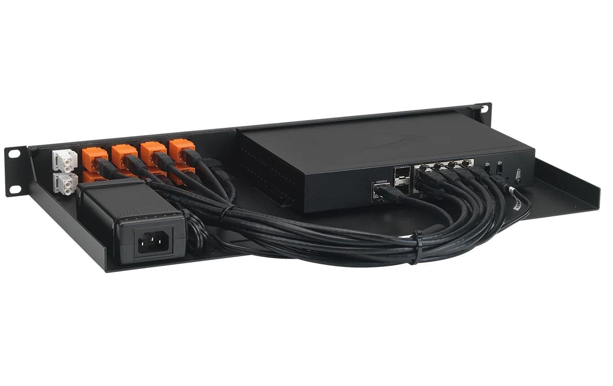 Rackmount.IT RM-SW-T12 Rackmount-Kit für SonicWall TZ570W 19" 1U Schwarz