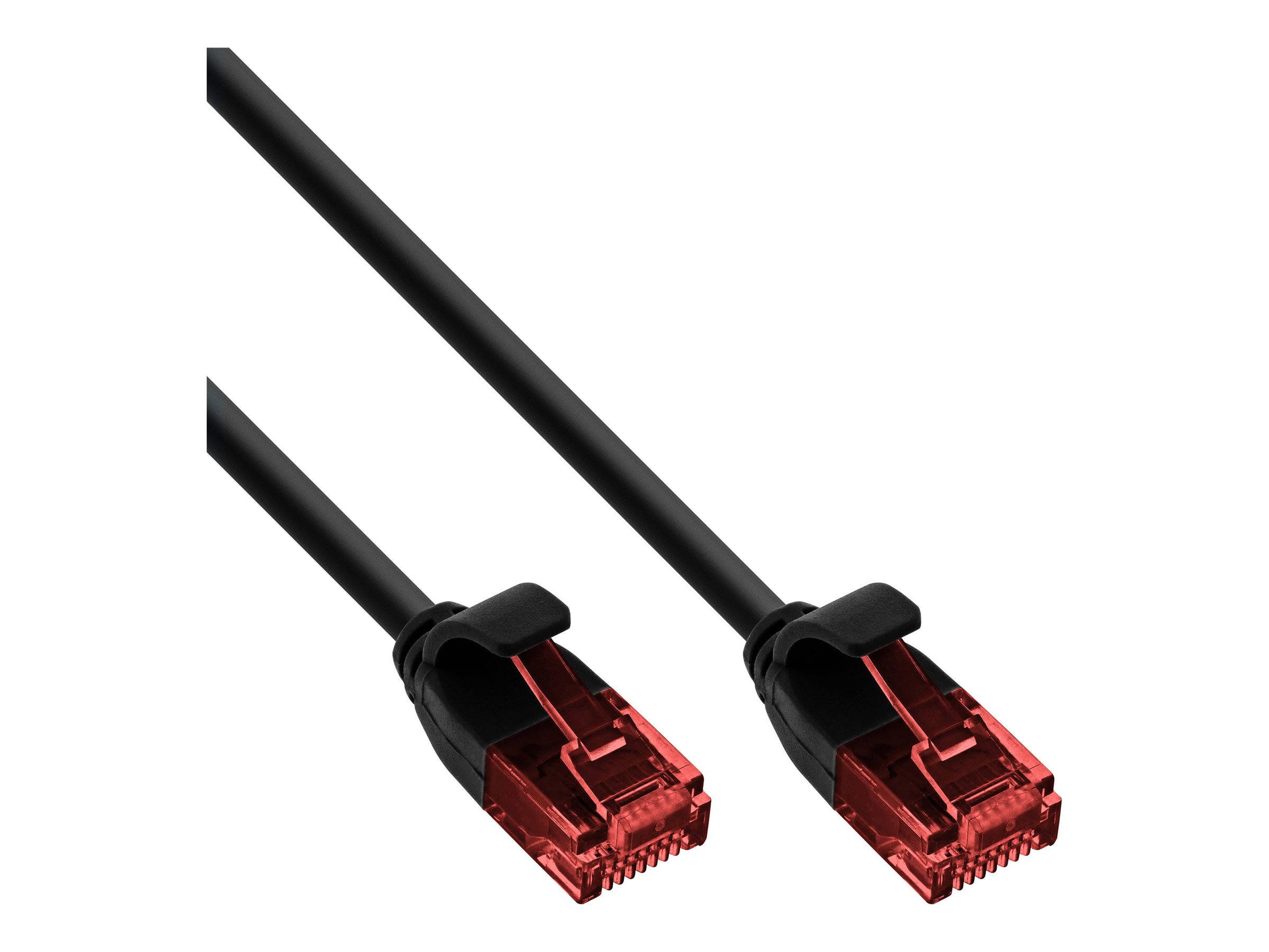 InLine Slim Patchkabel U/UTP Cat.6 10 m Schwarz