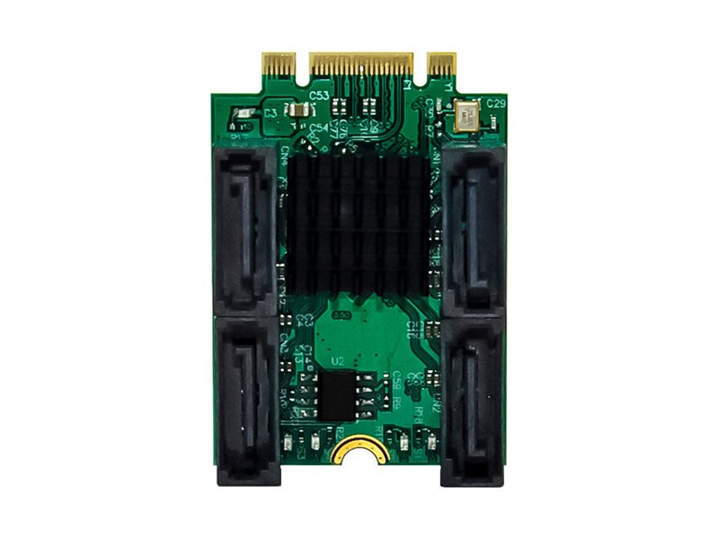 InLine M.2 Key B+M Schnittstellenkarte mit 4x SATA 6 Gb/s RAID HyperDuo