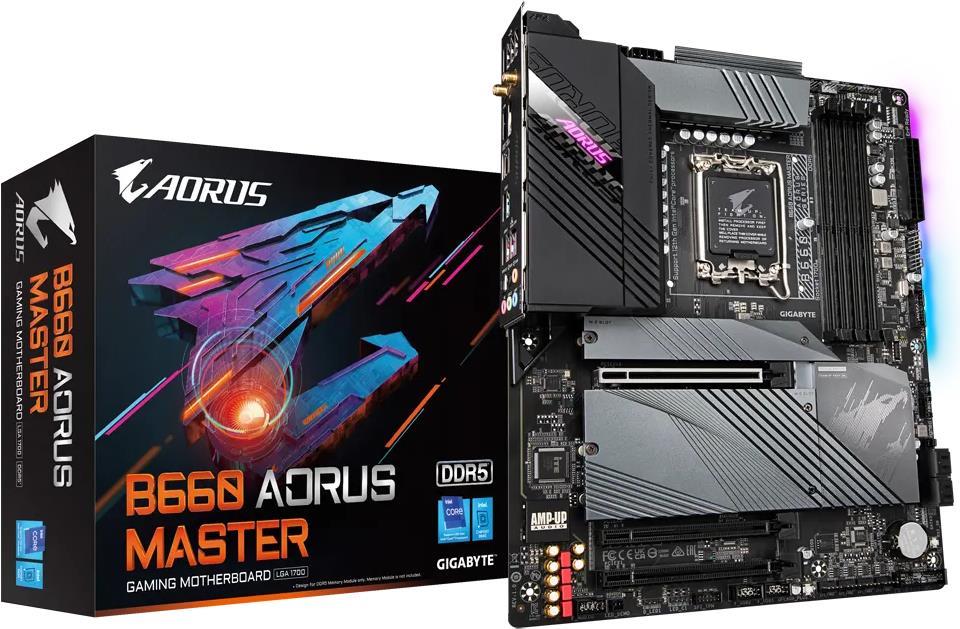 Gigabyte B660 AORUS MASTER - Intel - LGA 1700 - Intel® Celeron® - Intel® Core i3 - Intel Core i5 - Intel Core i7 - Intel Core i9 - Intel® Pentium® - DDR4-SDRAM - 128 GB - DIMM (B660 AORUS MASTER)