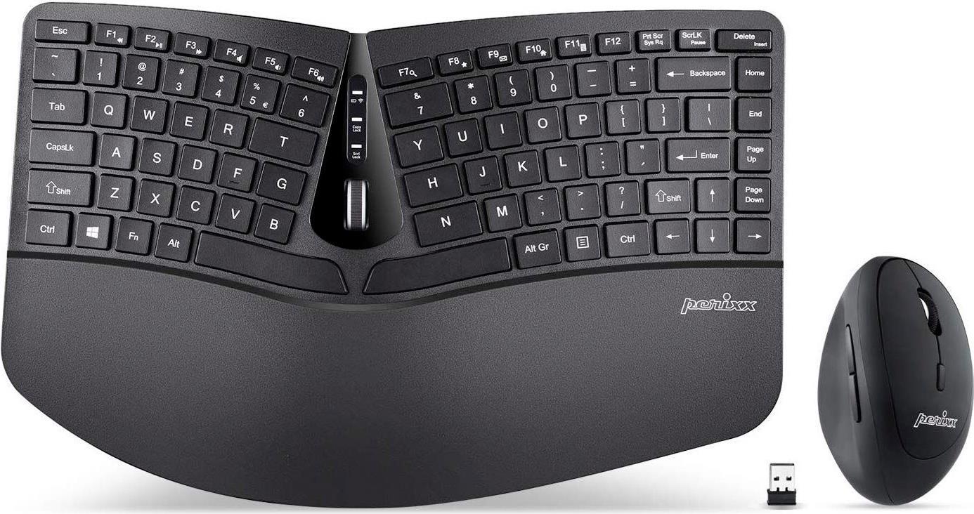 Perixx PERIDUO-606 Tastatur-und-Maus-Set (PERIDUO-606B)