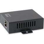 LevelOne 1-Port RJ-45 Gigabit PoE Repeater. Netzstandard: IEEE 802.3, IEEE 802.3af, IEEE 802.3at, IEEE 802.3u, IEEE 802.3x. Produktfarbe: Schwarz, Maximaler Arbeitsabstand: 100 m, Ursprungsland: China. Breite: 84 mm, Tiefe: 65 mm, Höhe: 24 mm. Verpackungsbreite: 125 mm, Verpackungstiefe: 105 mm, Verpackungshöhe: 55 mm. Anzahl enthaltener Produkte: 1 Stück(e) (POR-0111)