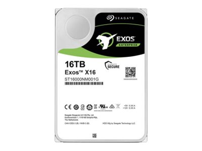 Seagate Exos X16 16 TB Interne Festplatte SATA 6Gb/s 7200 rpm 256 MB 3,5"