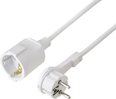 Sygonix SY-7165300 Strom Verlängerungskabel 16 A Weiß 5.00 m H05VV-F 3G 1,5 mm² (SY-7165300)