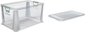 keeeper Aufbewahrungsbox "luis", 64 Liter, transparent Euro-Box, Softgriffe, stapelbar, robust, - 1 Stück (1006800100000)