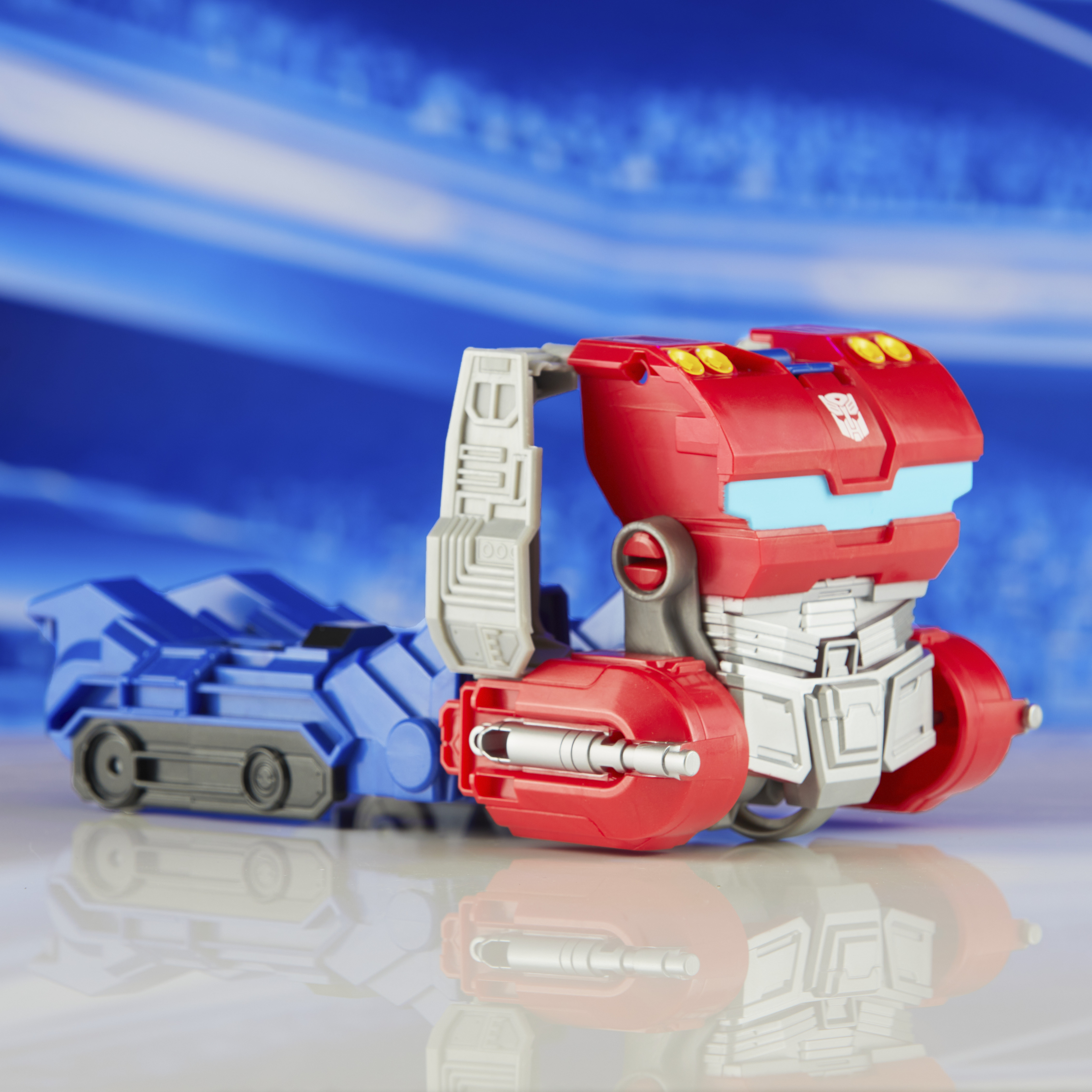 Hasbro Transformers One Mega Changer Optimus Prime Orion Pax Actionfigur Blau/Rot/Silber