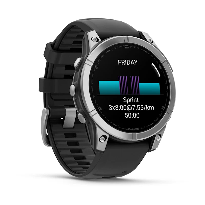 Garmin fenix E 1.3" AMOLED 47 mm 16 GB Edelstahl Schwarz
