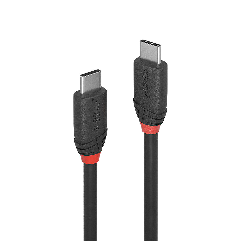 Lindy Black Line 36907 USB-C Kabel 1.5 m Schwarz