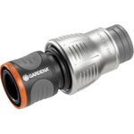 Gardena 18256-50 Anschlussteil für Wasserschlauch Schlauchkupplung Metall Schwarz (18256-50)