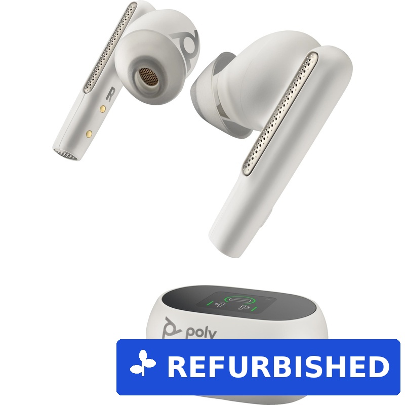 HP Poly Voyager Free 60/60+ Microsoft Teams Certified White Earbuds (2 Pieces) (8L5B0AA) (geöffnet)