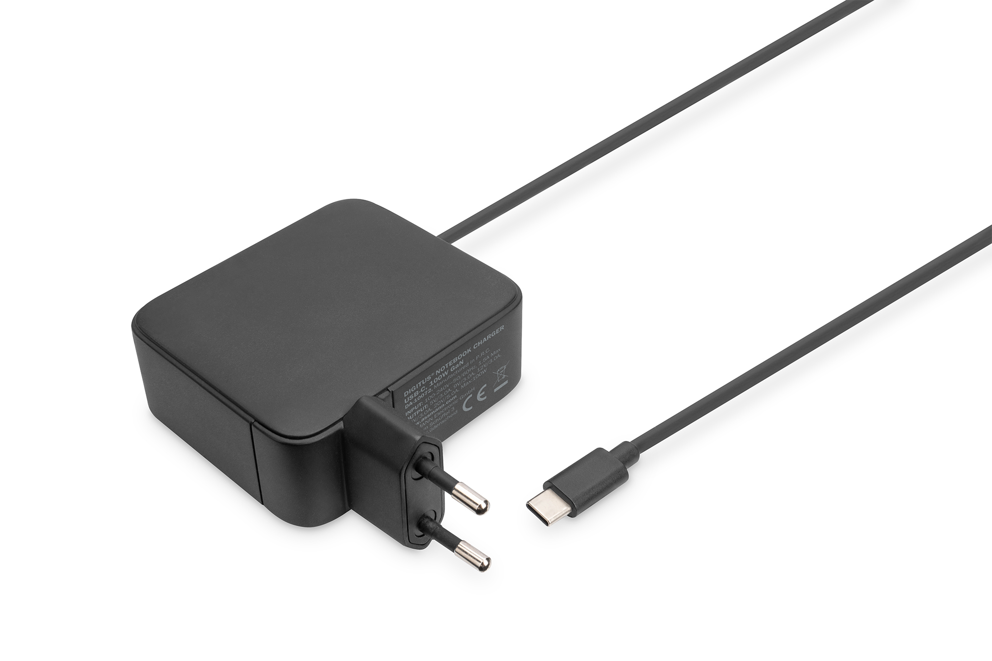 Digitus Notebook Ladegerät USB-C 100 W GaN Schwarz