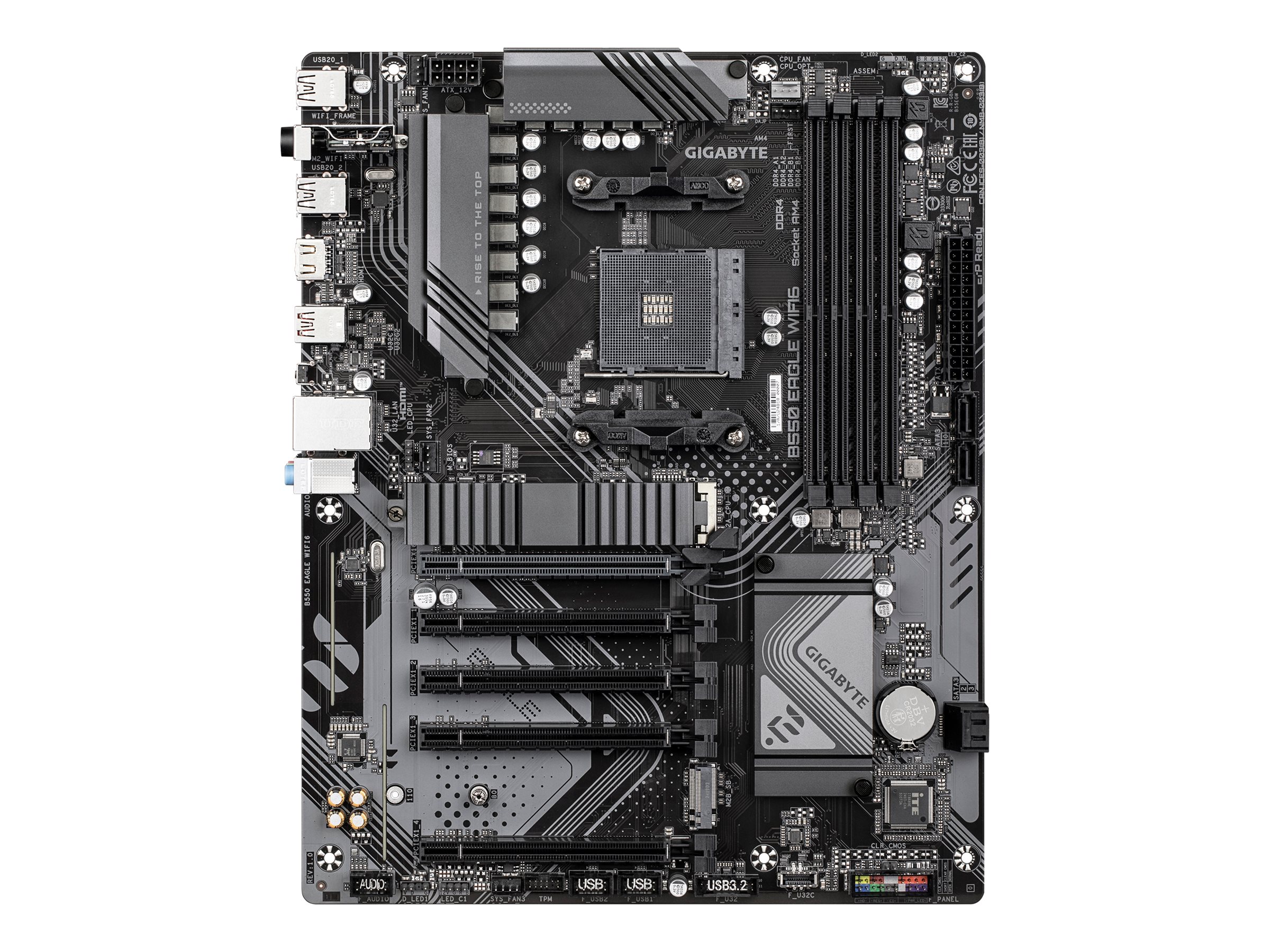 Gigabyte B550 EAGLE WIFI6 Mainboard – AMD B550, Sockel AM4, ATX, DDR4, Dark Brown