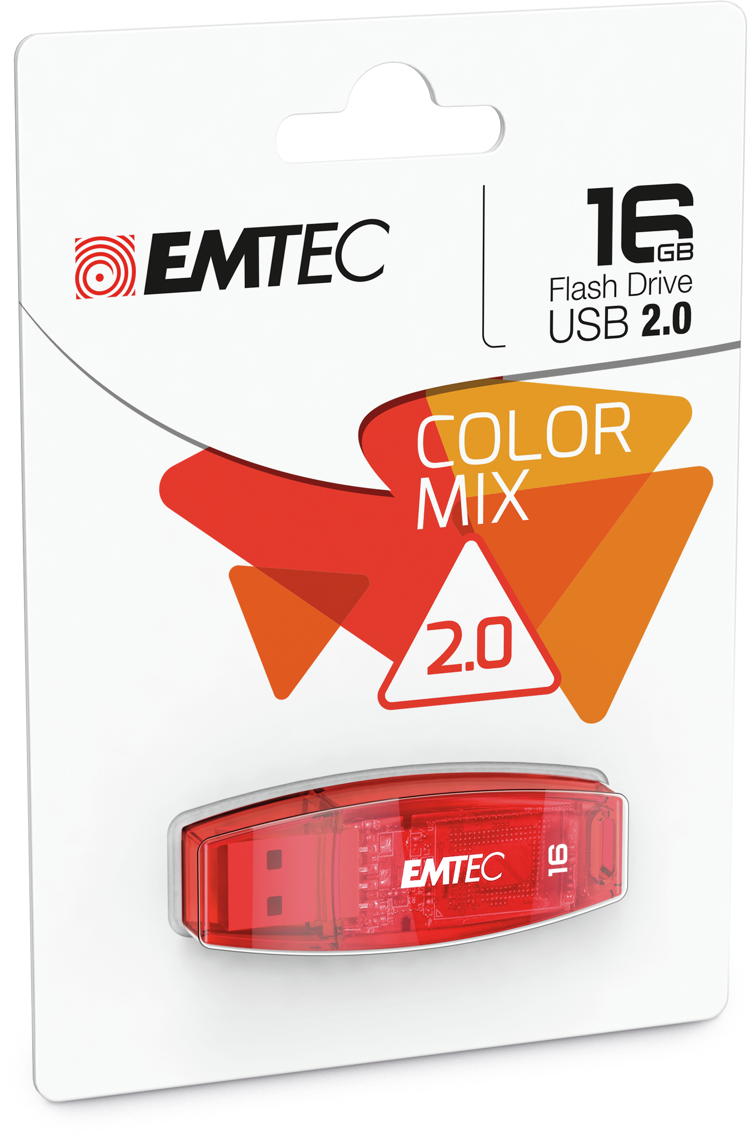 Emtec C410 Color Mix USB-Stick 16 GB USB 2.0 Rot