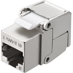 Lanview LVN128082. Bauart: Flach, Produktfarbe: Metallisch, Anschluss 1: RJ-45. Gewicht: 20,5 g. Paketgewicht: 23,48 g. Menge pro Packung: 1 Stück(e) (LVN128082)
