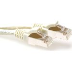ACT Ivory 30 meter LSZH SFTP CAT6A patch cable snagless with RJ45 connectors. Cat6a s/ftp lszh sng iv 30.00m (FB7430)