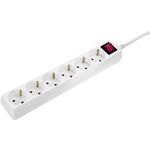 as - Schwabe 11671 Steckdosenleiste mit Schalter Weiß Schutzkontakt (11671)