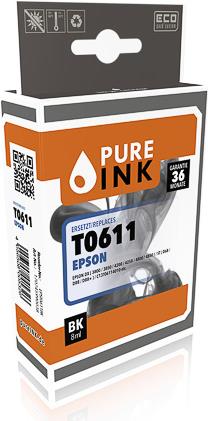 Pure Ink 170745990038 Druckerpatrone 1 Stück(e) Kompatibel Schwarz (EPST0611BK)