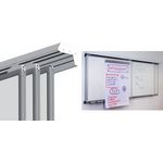 FRANKEN Universelles Gleiterset für PRO-System inkl. Wandabstandhalter, Aluminium, Farbe: silber - 1 Stück (PSSA)