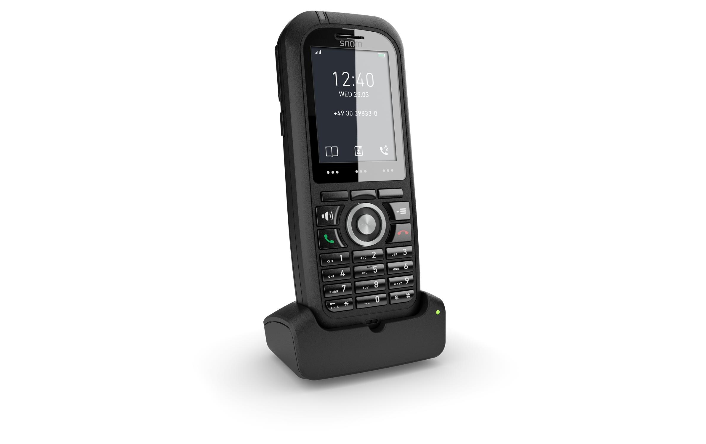 Snom M80 Schnurloses DECT-Erweiterungshandgerät Schwarz