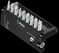 Wera Bit-Set 10teilig 8100-9/TZ Schlitz, Kreuzschlitz Phillips, Kreuzschlitz Pozidriv Torsionszone (05056161001)
