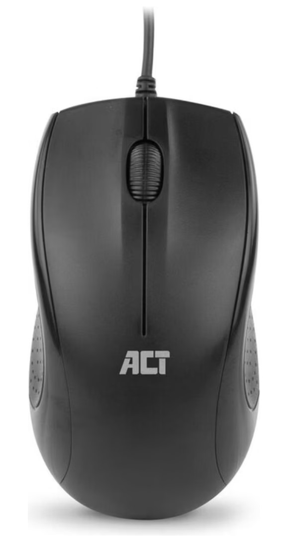 ACT AC5006 Kabelgebundene Optische Maus 1000 DPI Silent Click Schwarz recycelt (AC5006)