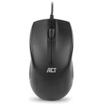 ACT AC5006 Kabelgebundene Optische Maus 1000 DPI Silent Click Schwarz recycelt (AC5006)