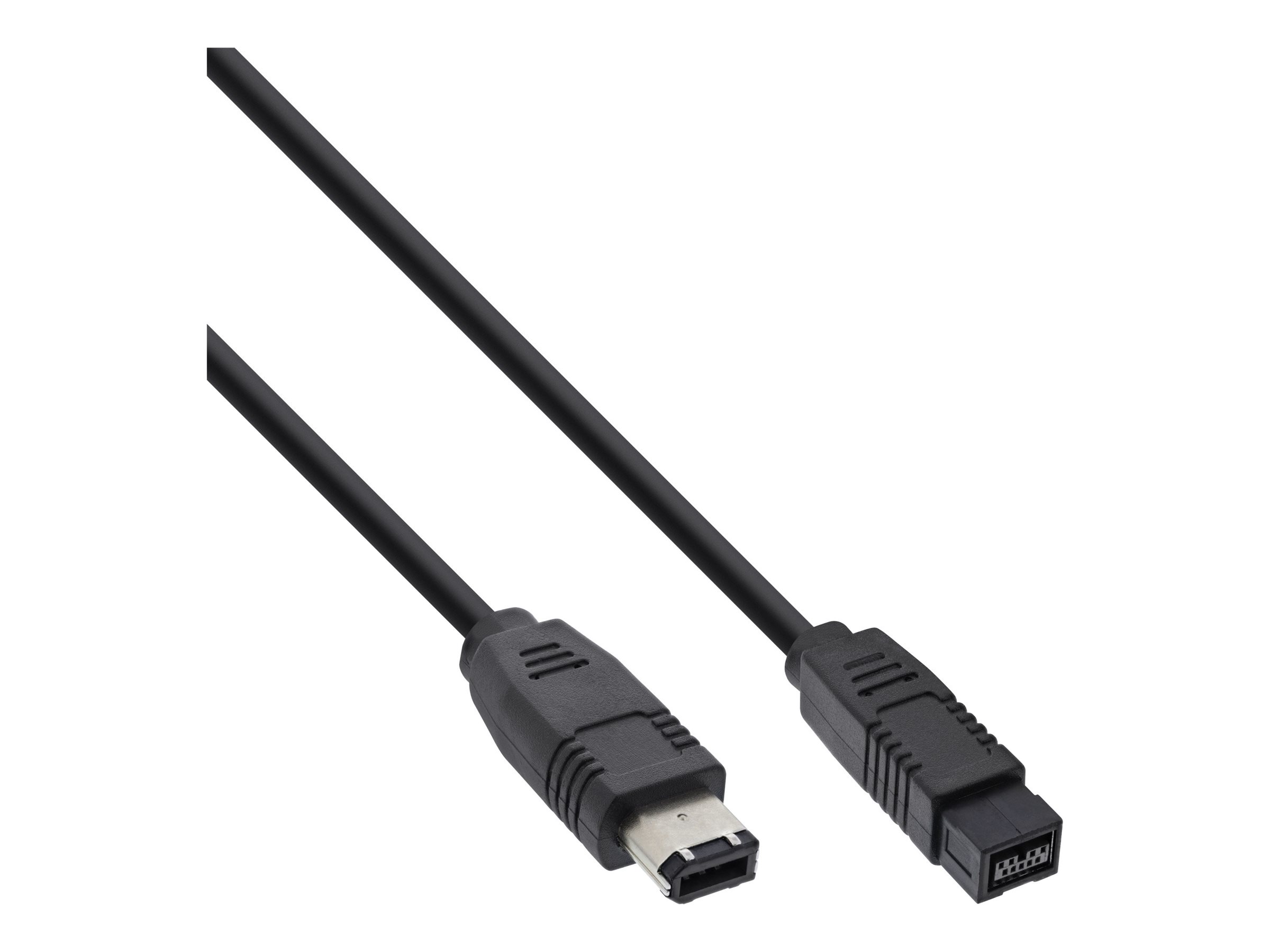 InLine FireWire-Kabel, 6-polig auf 9-polig (FireWire 800), doppelt geschirmt, 5 m, Schwarz