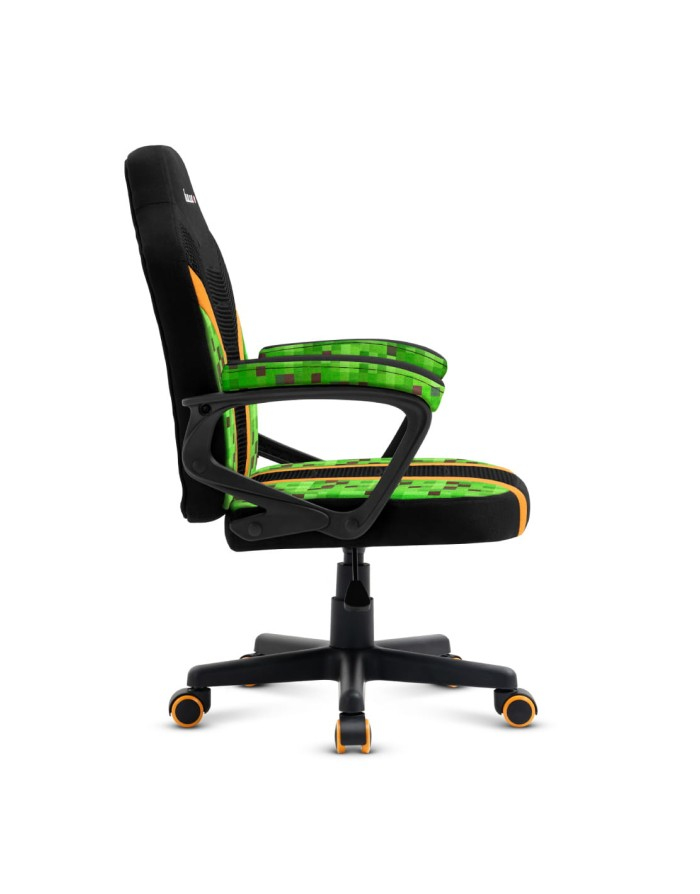 Huzaro Ranger 1.0 Pixel Mesh Gaming-Stuhl für Kinder Schwarz/Grün/Gelb