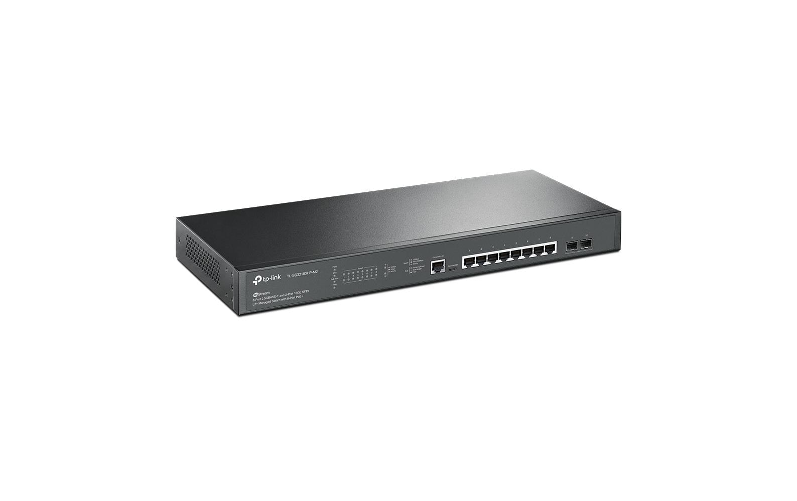 TP-Link Omada SG3210XHP-M2 Managed L2+ Switch 10 Port PoE+ Schwarz