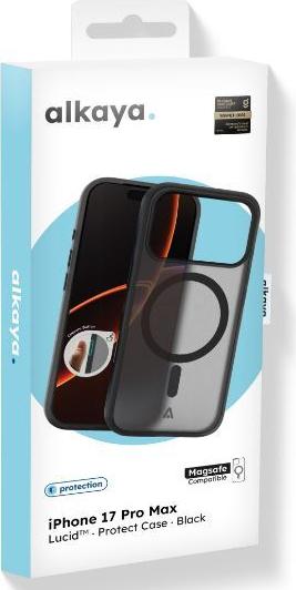 alkaya LUCID Handy Schutzhülle kompatibel Magsafe iPhone 17Pro Max, schwarz (CS-20258)
