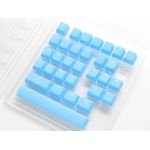 Ducky Rubber Keycap Set, 31 Tasten, Double-Shot, gummiert, für Backlight - blau (DKSA31-USRDBNNO1)