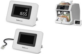 Safescan Externes LCD-Display ED-160, weiß externes Zähldisplay, Plug & Play Knnektivität mit einem - 1 Stück (112-0655)