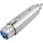 Omnitronic 30226560 Kabeladapter RCA 3-pin XLR Silber (30226560)