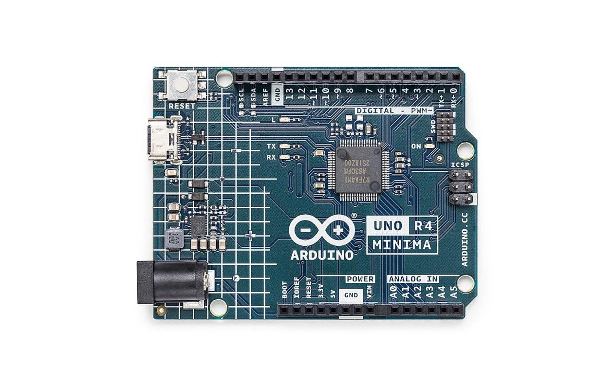 Arduino UNO R4 Minima Entwicklungsplatine ARM Cortex 48 MHz 32 KB RAM 256 KB Flash