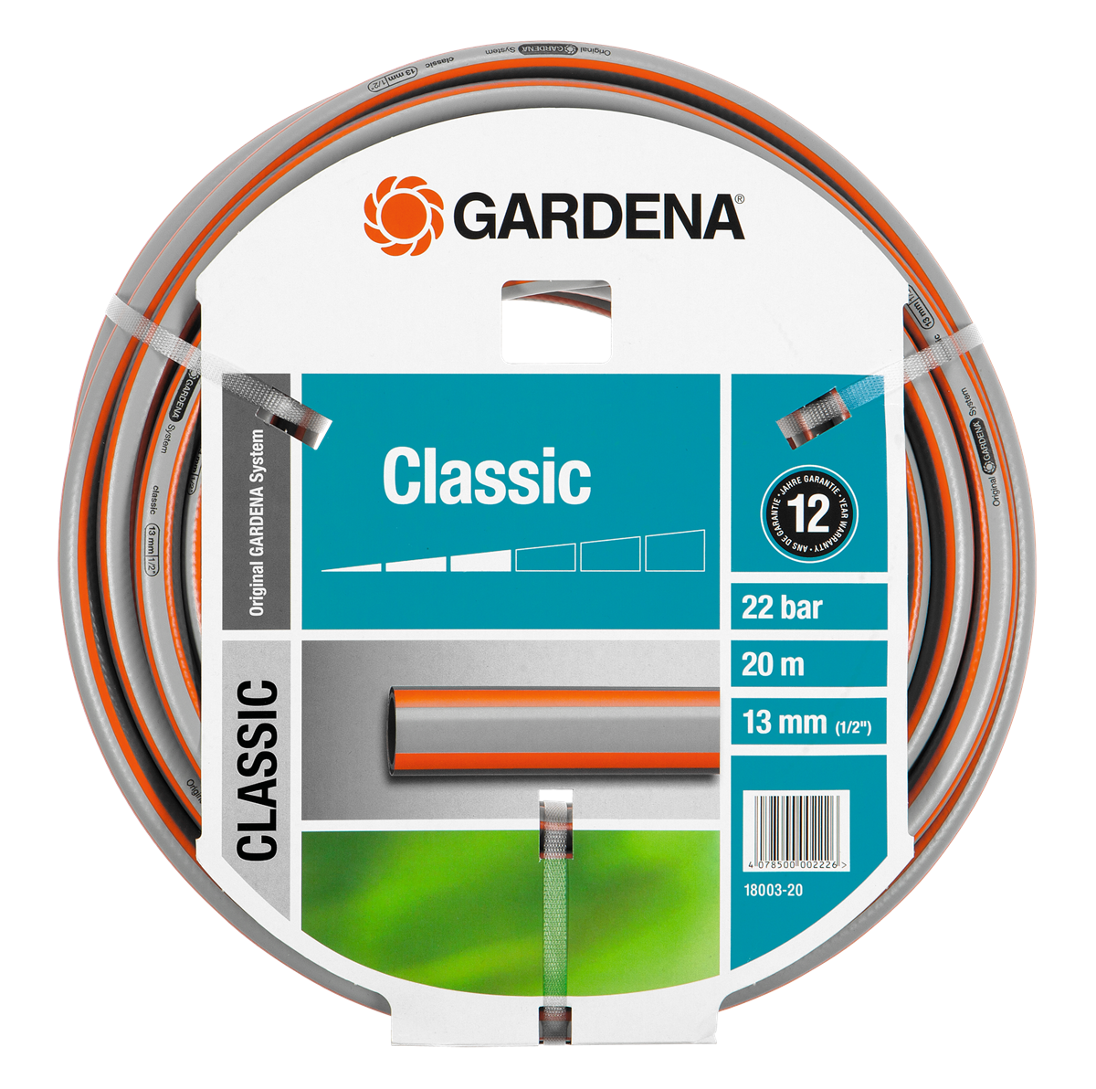 Gardena 18003-20 20m PVC Grau Gartenschlauch (18003-20)