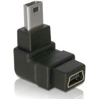 Delock Adapter USB-B mini 5pin Stecker/Buchse 90°gewinkelt (65097)