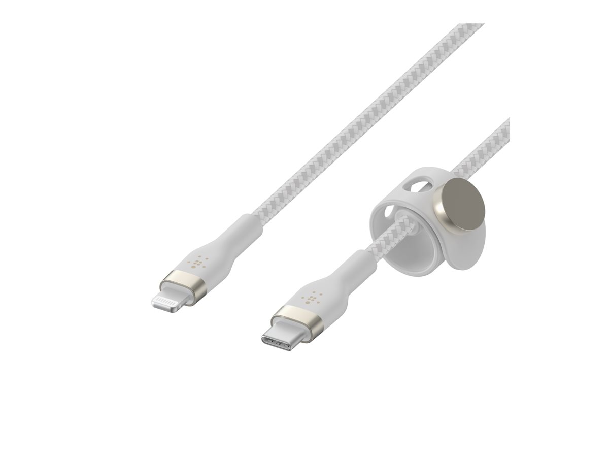 Belkin BoostCharge Lightning-Kabel USB-C auf Lightning 3 m Weiß