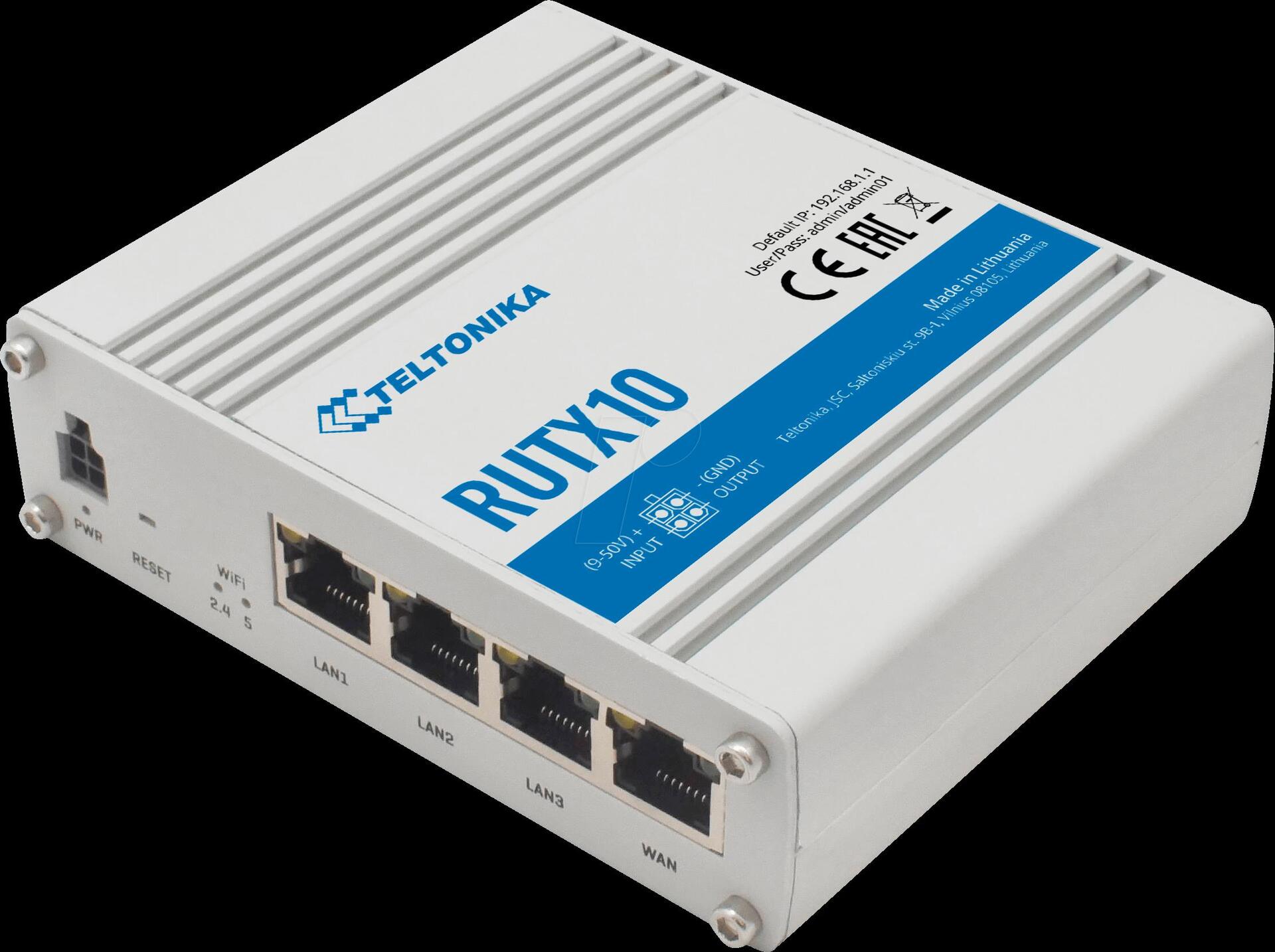Teltonika RUTX10 Wireless Router (RUTX10000000)