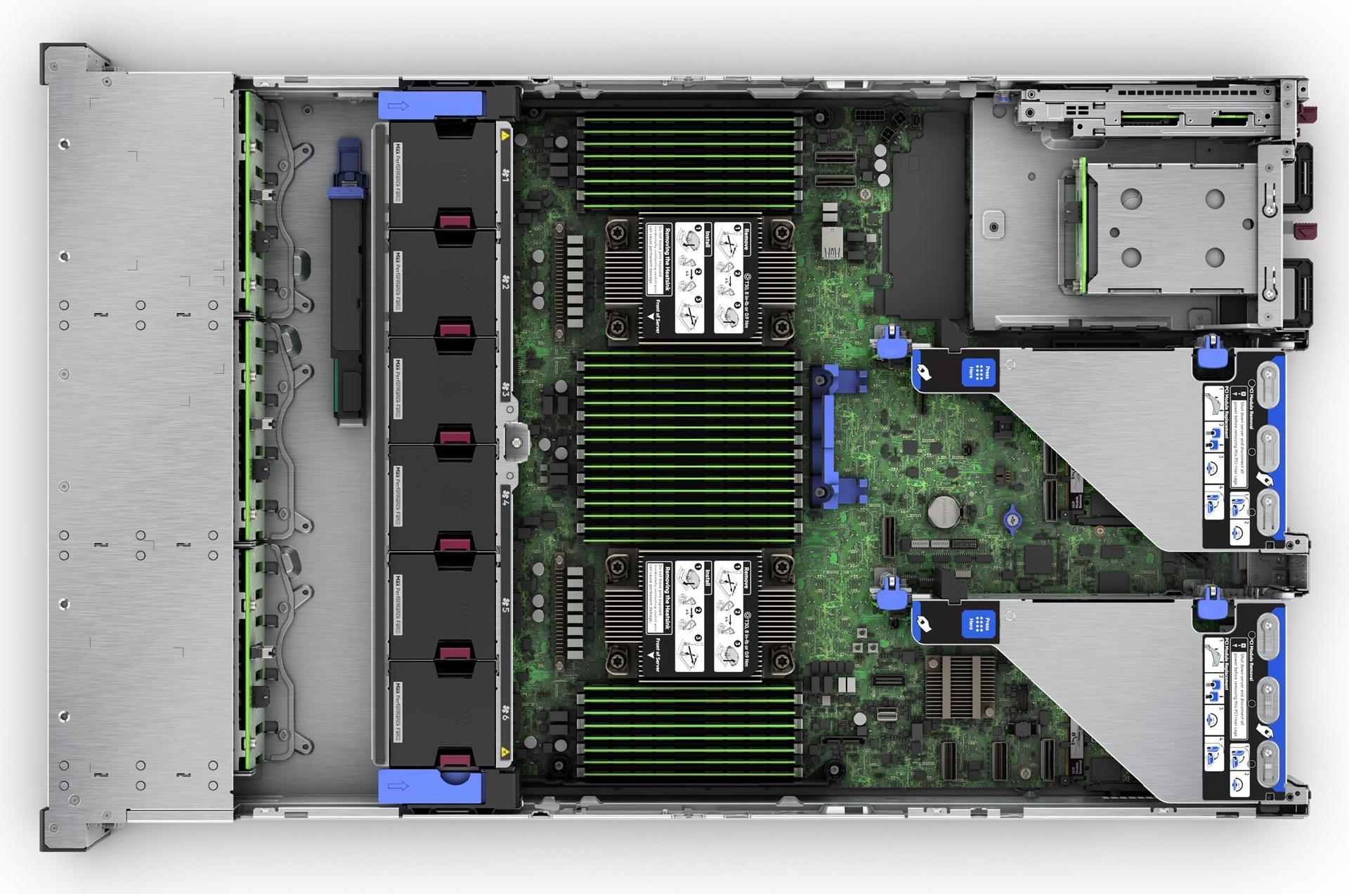 HPE ProLiant DL380 Gen11 2HE Xeon-S 4510 12-Core 2.4GHz 2x32GB-R 8xSFF Hot Plug 2x480GB SSD MR408i-o 2x1000W Server (P83120-425)